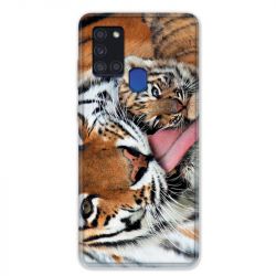 Coque pour Samsung Galaxy A21S Bebe Tigre