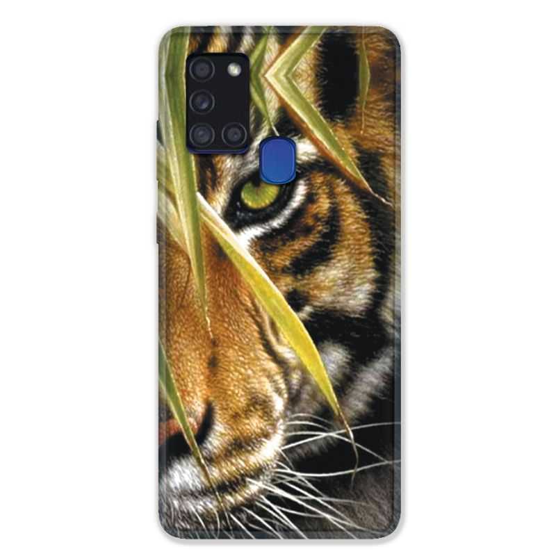 Coque pour Samsung Galaxy A21S Oeil Tigre
