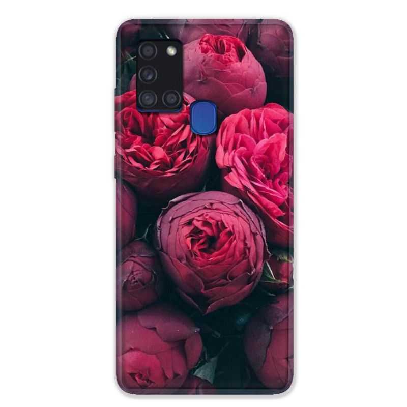 Coque pour Samsung Galaxy A21S Fleur Pivoine