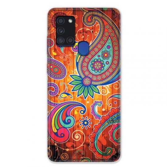 Coque pour Samsung Galaxy A21S Fleur Psychedelic
