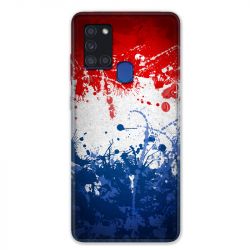 Coque pour Samsung Galaxy A21S France Eclaboussure