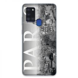 Coque pour Samsung Galaxy A21S France Paris Vintage