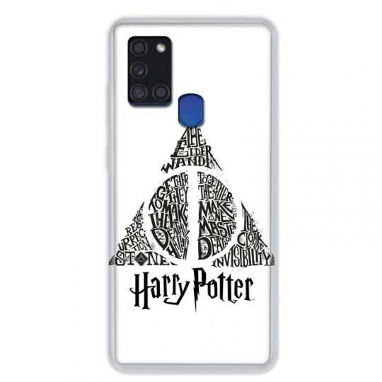 Coque pour Samsung Galaxy A21S WB License Harry Potter Triangle Blanc