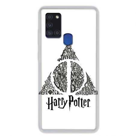 Coque pour Samsung Galaxy A21S WB License Harry Potter Triangle Blanc