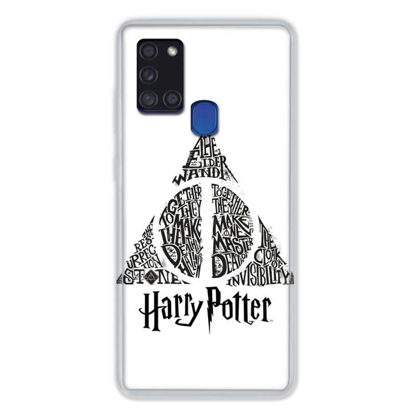 Coque pour Samsung Galaxy A21S WB License Harry Potter Triangle Blanc