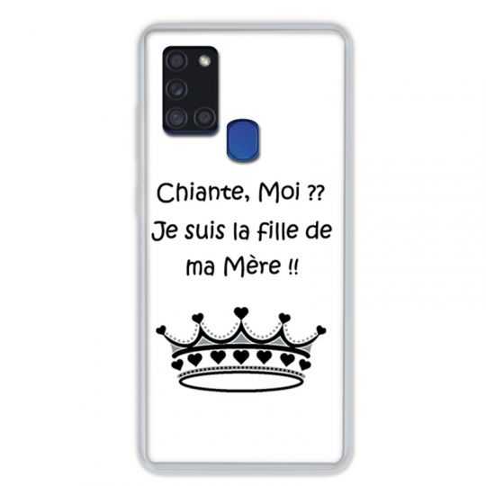 Coque pour Samsung Galaxy A21S Humour Moi Chiante