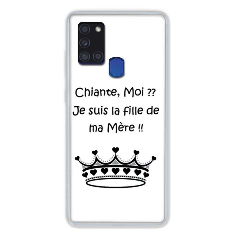 Coque pour Samsung Galaxy A21S Humour Moi Chiante