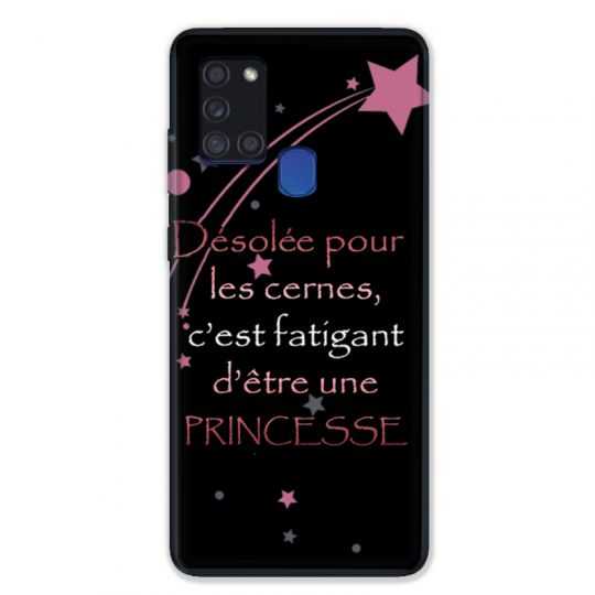 Coque pour Samsung Galaxy A21S Humour Princesse