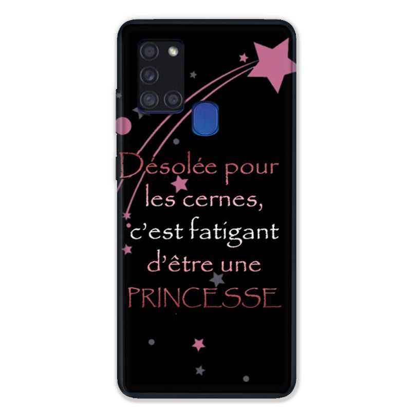 Coque pour Samsung Galaxy A21S Humour Princesse