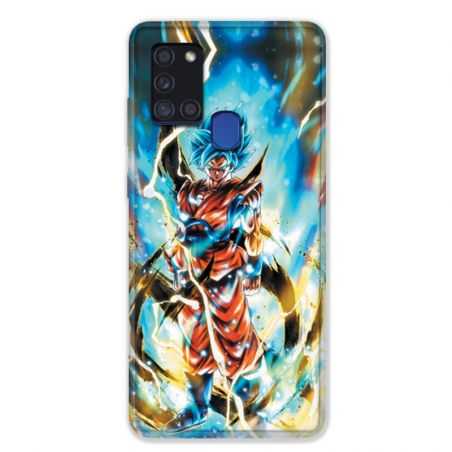 Coque pour Samsung Galaxy A21S Manga Dragon Ball Sangoku Blanc