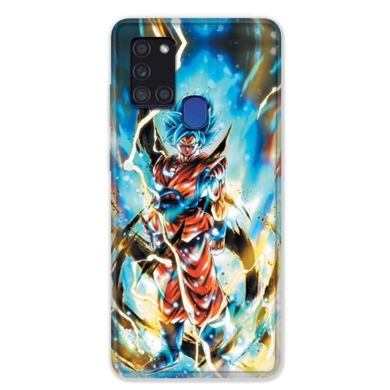 Coque pour Samsung Galaxy A21S Manga Dragon Ball Sangoku Blanc