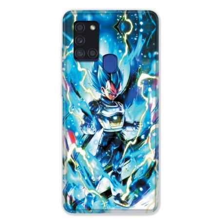 Coque pour Samsung Galaxy A21S Manga Dragon Ball Vegeta Bleu