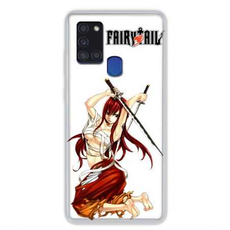 Coque pour Samsung Galaxy A21S Manga Fairy Tail Erza
