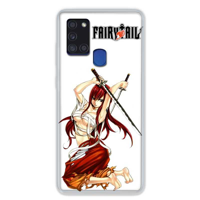 Coque pour Samsung Galaxy A21S Manga Fairy Tail Erza