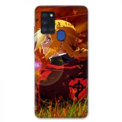 Coque pour Samsung Galaxy A21S Manga Full Alchemist Rouge