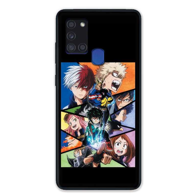 Coque pour Samsung Galaxy A21S Manga My Hero Academia Noir