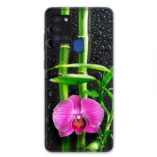 Coque pour Samsung Galaxy A21S Orchidee Bambou