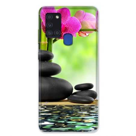 Coque pour Samsung Galaxy A21S Orchidee Eau
