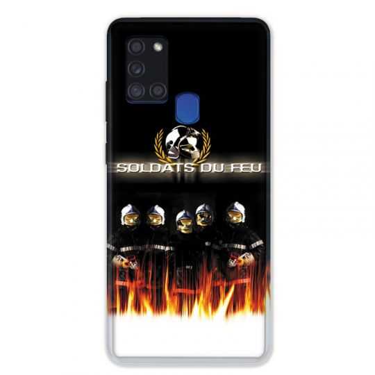 Coque pour Samsung Galaxy A21S Pompier Soldat