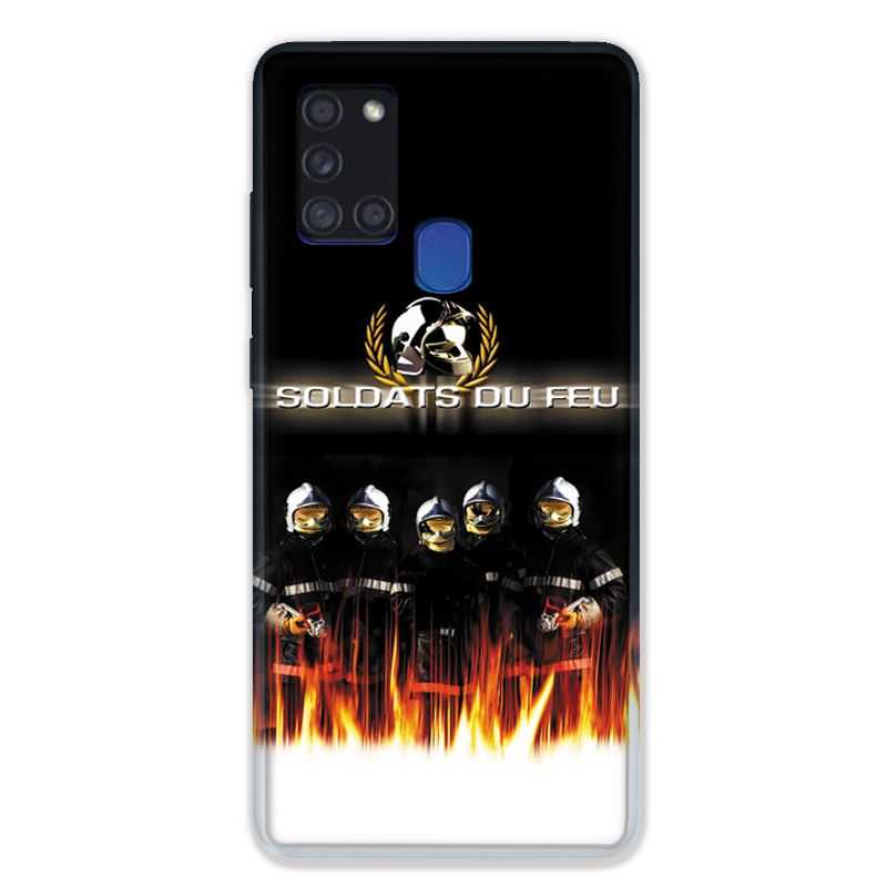 Coque pour Samsung Galaxy A21S Pompier Soldat