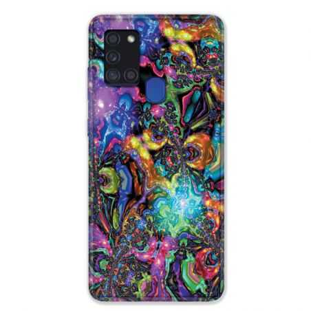 Coque pour Samsung Galaxy A21S Psychedelic Colore