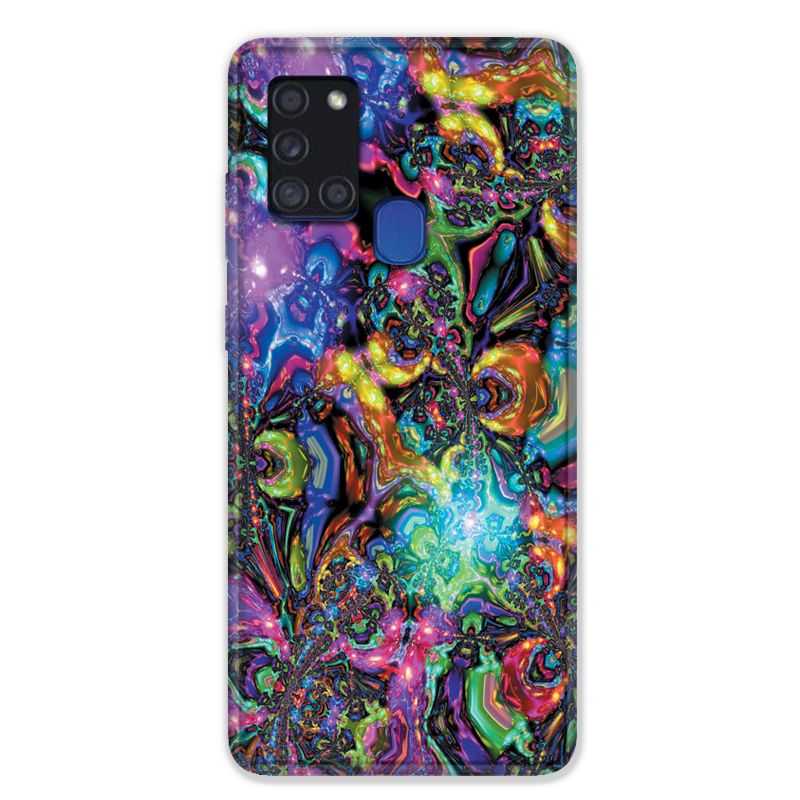 Coque pour Samsung Galaxy A21S Psychedelic Colore