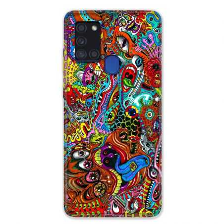 Coque pour Samsung Galaxy A21S Psychedelic Yeux