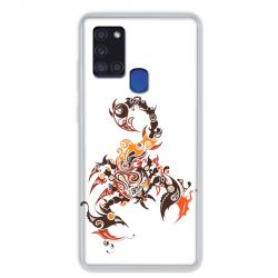 Coque pour Samsung Galaxy A21S Scorpion Blanc