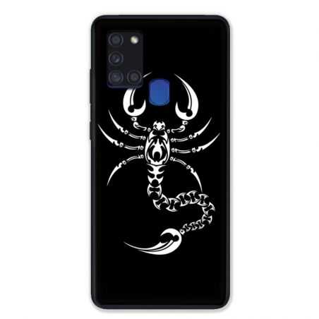 Coque pour Samsung Galaxy A21S Scorpion Noir