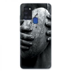 Coque pour Samsung Galaxy A21S Rugby Ballon Vintage