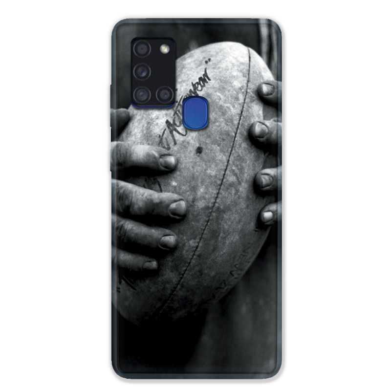 Coque pour Samsung Galaxy A21S Rugby Ballon Vintage
