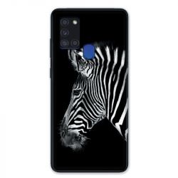 Coque pour Samsung Galaxy A21S Savane Zebra