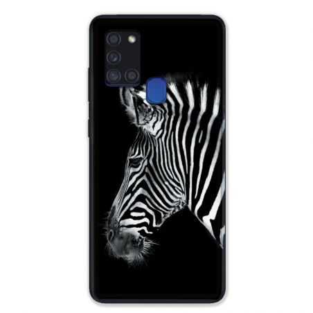 Coque pour Samsung Galaxy A21S Savane Zebra