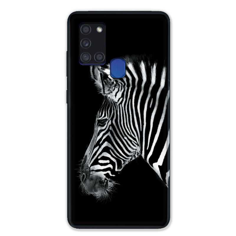 Coque pour Samsung Galaxy A21S Savane Zebra
