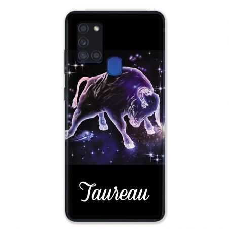 Coque pour Samsung Galaxy A21S Signe Zodiaque 2 Taureau