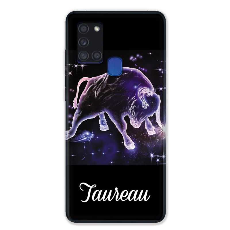 Coque pour Samsung Galaxy A21S Signe Zodiaque 2 Taureau