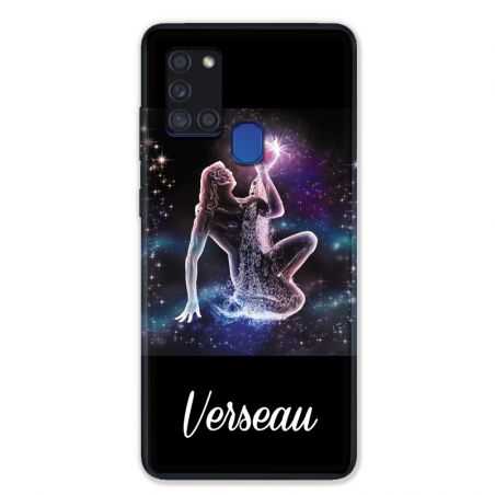Coque pour Samsung Galaxy A21S Signe Zodiaque 2 Verseau