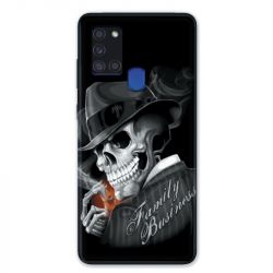 Coque pour Samsung Galaxy A21S Tete de Mort family business
