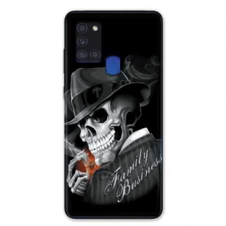 Coque pour Samsung Galaxy A21S Tete de Mort family business