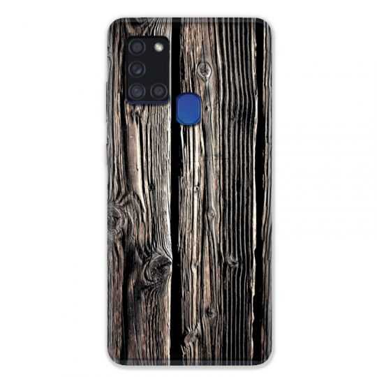 Coque pour Samsung Galaxy A21S Texture Bois