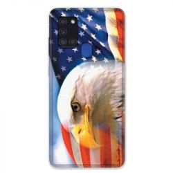 Coque pour Samsung Galaxy A21S Amerique USA Aigle