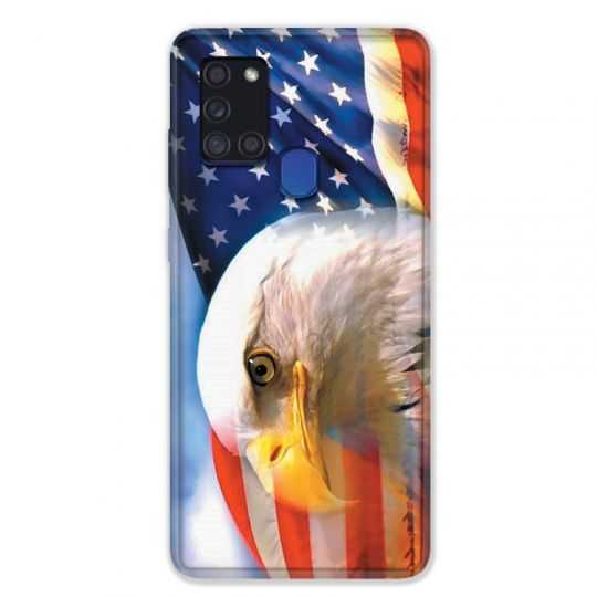 Coque pour Samsung Galaxy A21S Amerique USA Aigle