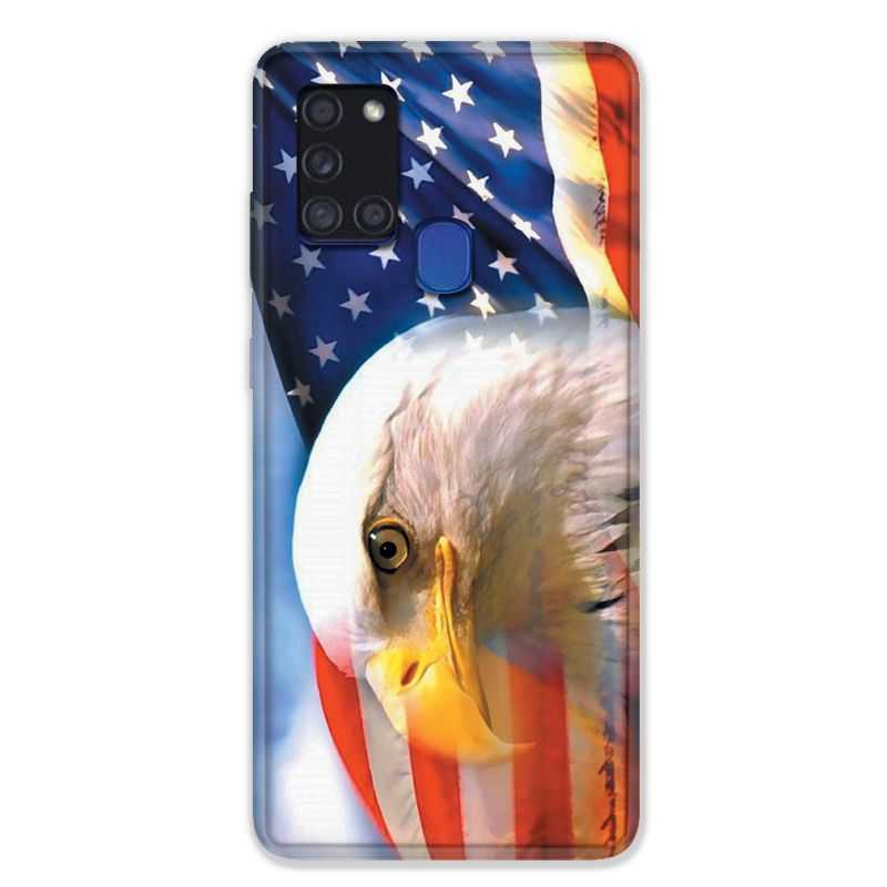 Coque pour Samsung Galaxy A21S Amerique USA Aigle