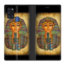 Housse cuir portefeuille pour Samsung Galaxy A21S Egypte Pharaon
