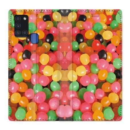 Housse cuir portefeuille pour Samsung Galaxy A21S Dragibus