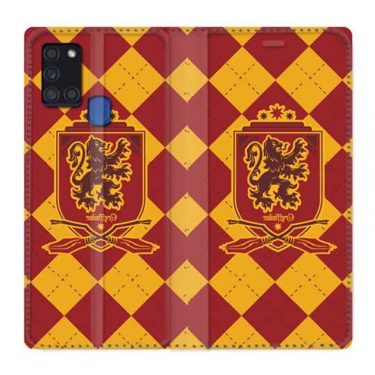 Housse cuir portefeuille pour Samsung Galaxy A21S WB License Harry Potter Griffindor