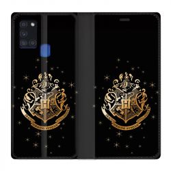 Housse cuir portefeuille pour Samsung Galaxy A21S WB License Harry Potter Poudlard