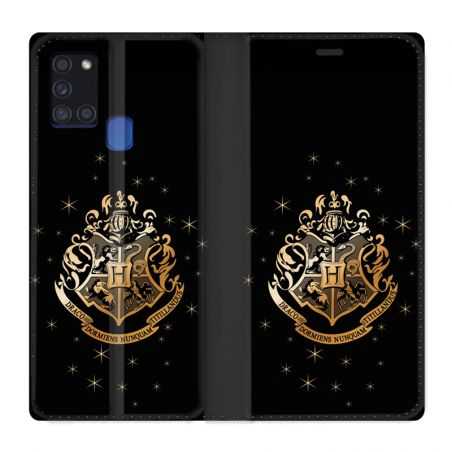 Housse cuir portefeuille pour Samsung Galaxy A21S WB License Harry Potter Poudlard