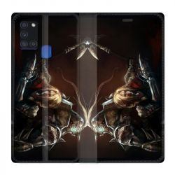 Housse cuir portefeuille pour Samsung Galaxy A21S Manga Full Alchemist Frere