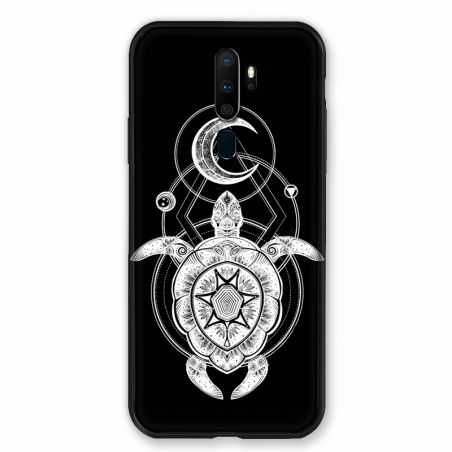 Coque pour Oppo A9 (2020) Animaux Maori Tortue Noir